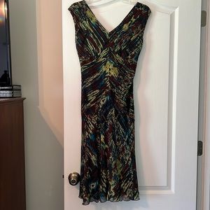 Jones New York Collection  Beautiful Multi-Colored Dress  Fully Lined  Size 4P